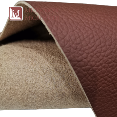 PU Microfiber Leather Customize Lychee Embossed Pattern