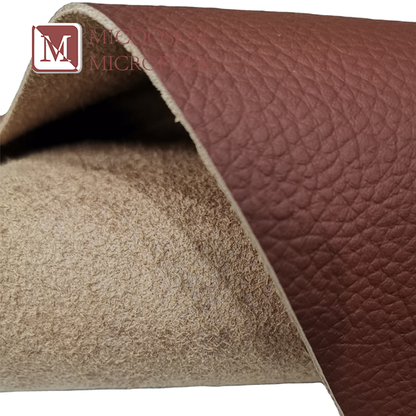 PU Microfiber Leather Customize Lychee Embossed Pattern