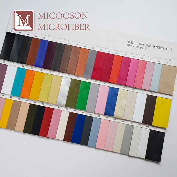 Embossed Napa PVC Microfiber Leather Roll