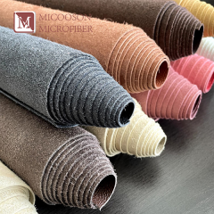 Automotive Upholstery Embossed Eco-friendly Abrasion-Resistant Microfiber Leather