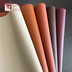 Automotive Upholstery Embossed Eco-friendly Abrasion-Resistant Microfiber Leather