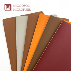 Microfiber Synthetic Leather Eco-Friendly Elastic Embossed Pattern
