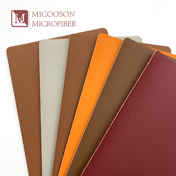 Microfiber Synthetic Leather Eco-Friendly Elastic Embossed Pattern