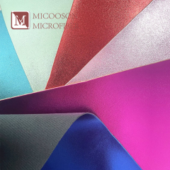 Metallic Pu Coated Synthetic Leather Imitation Foiled Leather