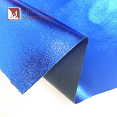 Metallic Pu Coated Synthetic Leather Imitation Foiled Leather