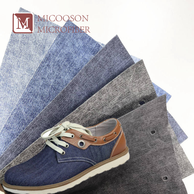 Whole Denim Vintage Style Pu Synthetic Leather Fabric