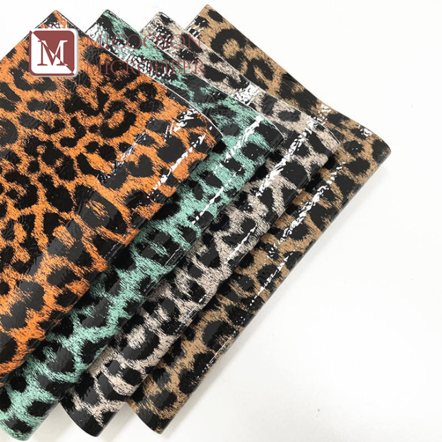 Animal Print Leopard Pu Synthetic Leather Film Imitation Leather