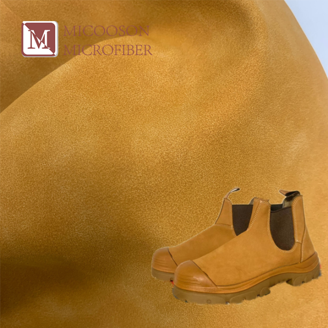 Soft 0.9 mm Lambskin Young Buck Suede Flocked Artificial Leather