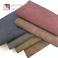 Soft 0.9 mm Lambskin Young Buck Suede Flocked Artificial Leather