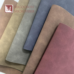 Soft 0.9 mm Lambskin Young Buck Suede Flocked Artificial Leather