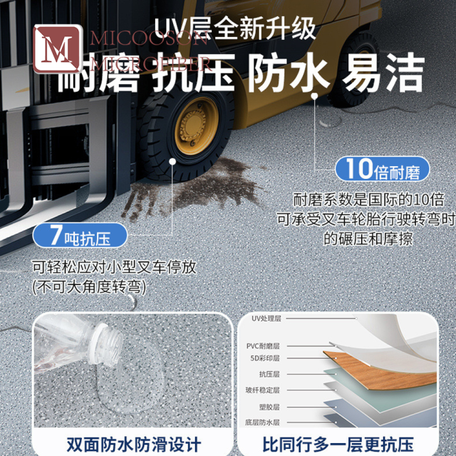 China manufacturer of plastic PVC flooring: Waterproof, fire-resistant, and odor-free PVC flooring for offices.