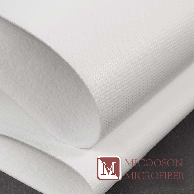 Water-Resistant White Synthetic Suede Leather for Football