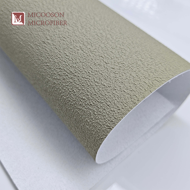 Microfiber Leather Upper Material for Safety Footwear