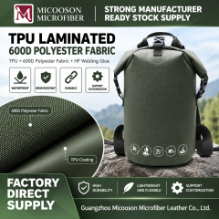High-performance TPU single-layer lamination, 600D, army green.