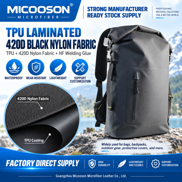 High-performance TPU single-layer lamination, 400D, army green.