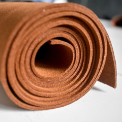 Eco-Friendly Recycled High Abrasion Resistance PU Microfiber Suede Artificial/Vegan Leather