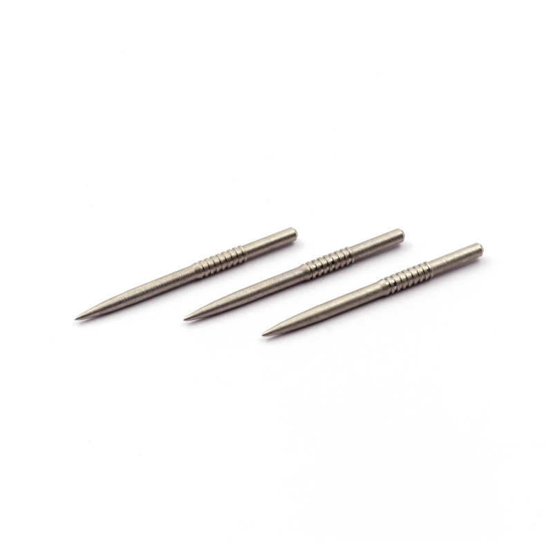 CUESOUL TOUCH POINT II Replacement Dart Steel Grooved Points,Steel Tips,Pack of 3pcs