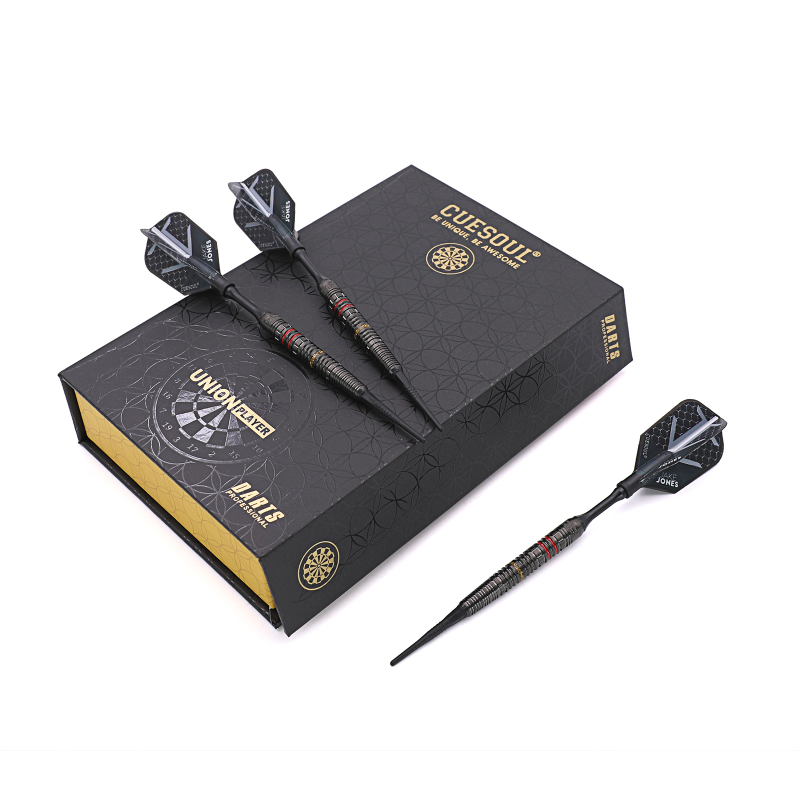 CUESOUL Jake Jones 24g 90% Tungsten Steel Tip Dart Barrels,Black Coated