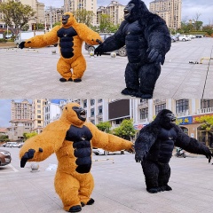 Inflatable Giant Gorilla Mascot Costume with Cooling Fan