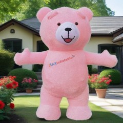 Inflatable Plush Teddy Bear Mascot Costume