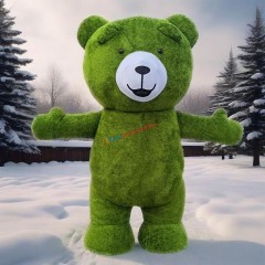 Inflatable Plush Teddy Bear Mascot Costume