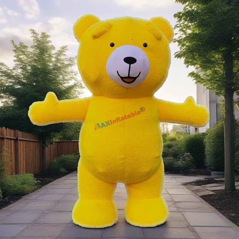 Inflatable Plush Teddy Bear Mascot Costume