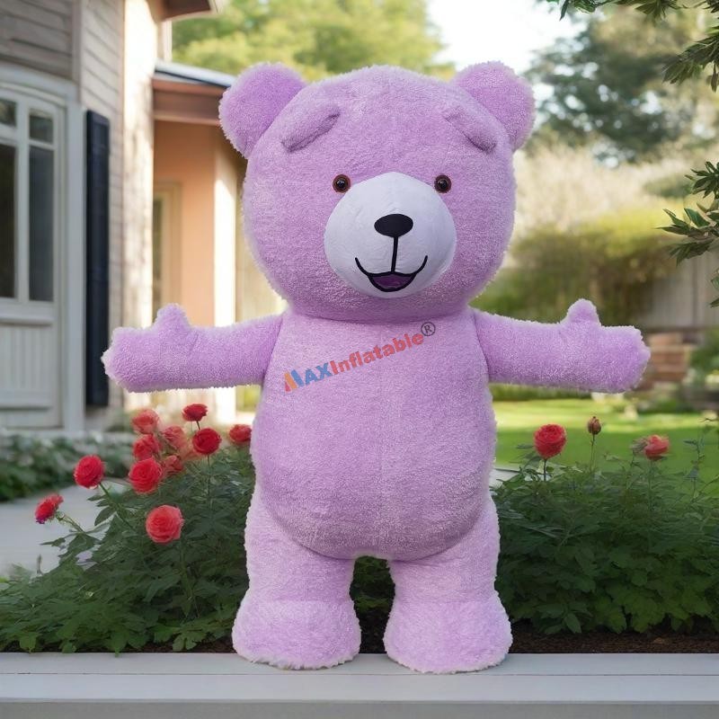Inflatable Plush Teddy Bear Mascot Costume