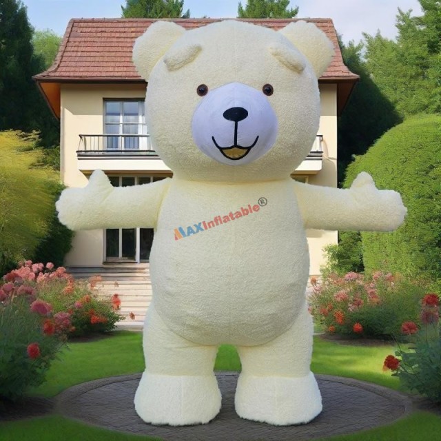 Inflatable Plush Teddy Bear Mascot Costume