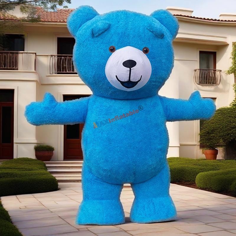 Inflatable Plush Teddy Bear Mascot Costume