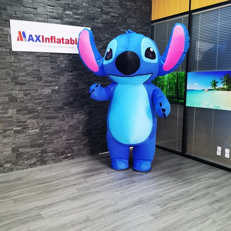 Inflatable Blue Stitch Mascot Costume from Maxinflatable