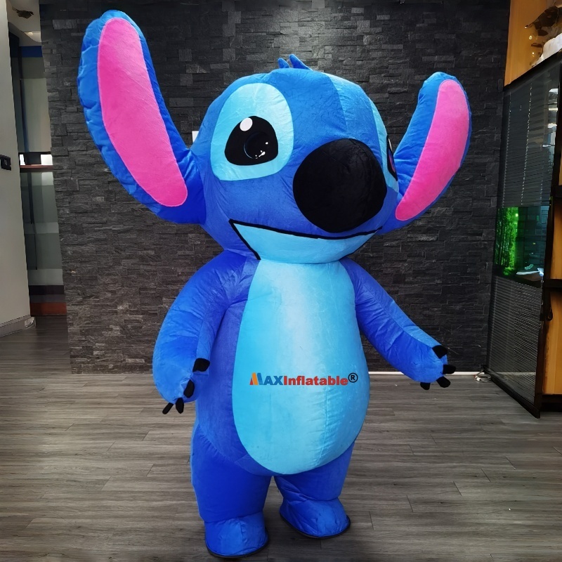 Inflatable Blue Stitch Mascot Costume from Maxinflatable