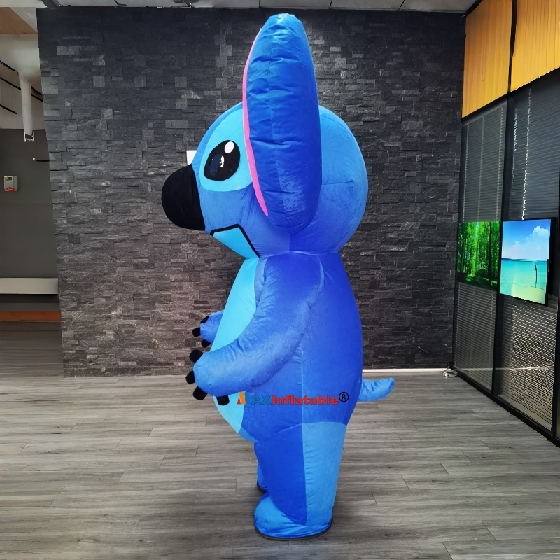 Inflatable Blue Stitch Mascot Costume from Maxinflatable