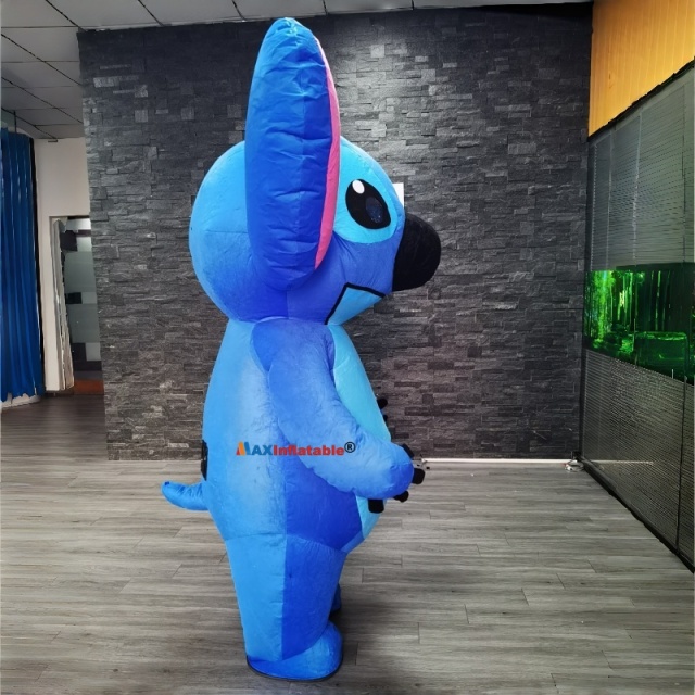 Inflatable Blue Stitch Mascot Costume from Maxinflatable