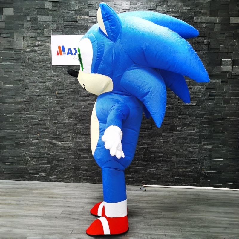 Inflatable Sonic Mascot Costume from Maxinflatable