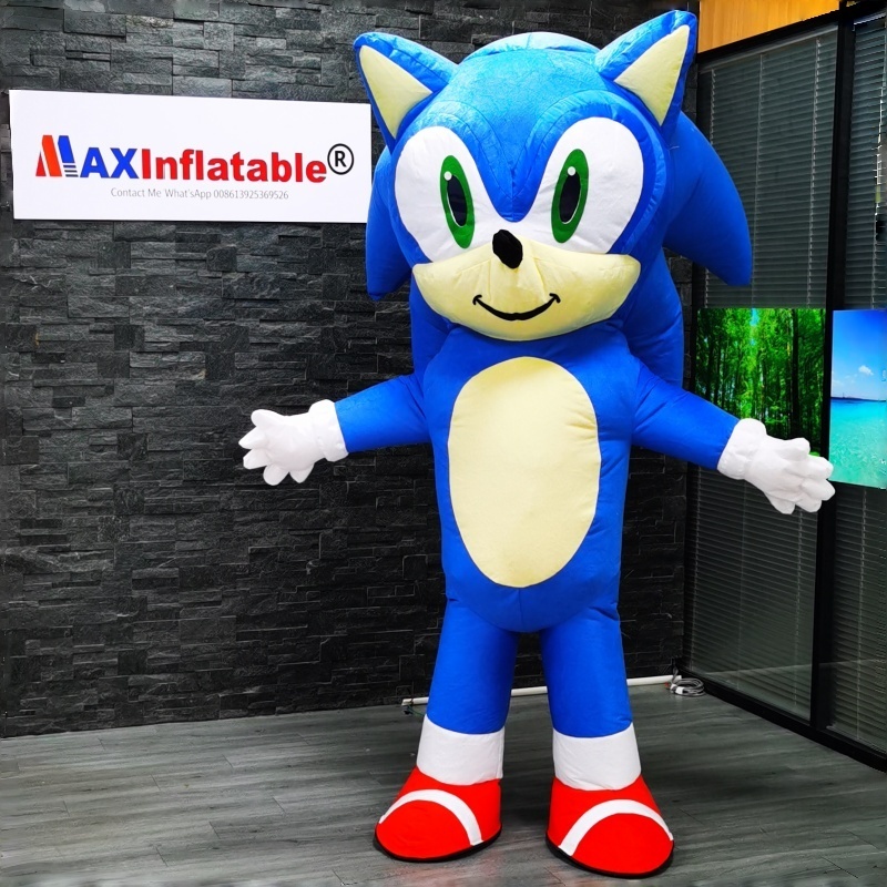 Inflatable Sonic Mascot Costume from Maxinflatable