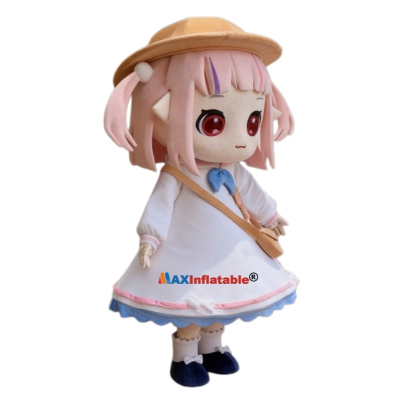 High-End Custom Foam Carving Girl Character Mascot Costume