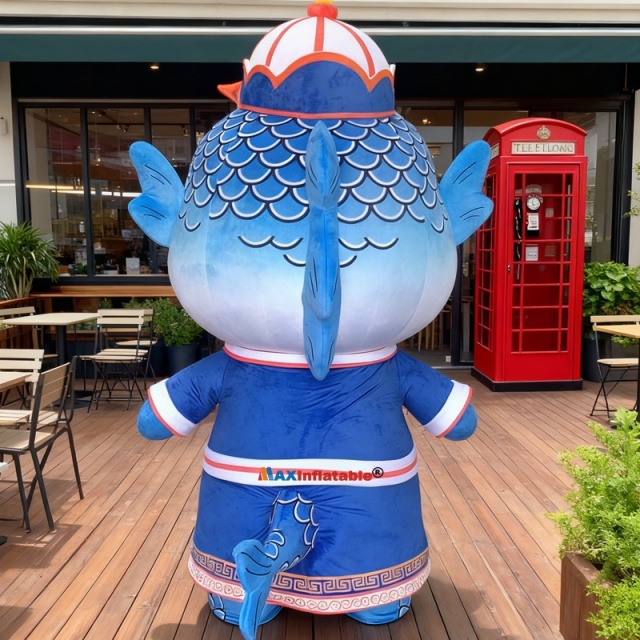 High-End Custom Foam Carving Fish Character Mascot Costume