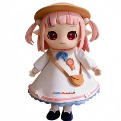 High-End Custom Foam Carving Girl Character Mascot Costume