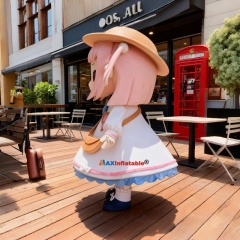 High-End Custom Foam Carving Girl Character Mascot Costume