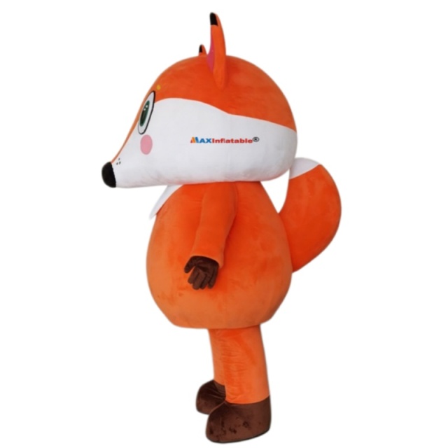 EVA inner mold with crystal super softer fabric fox mascot costume