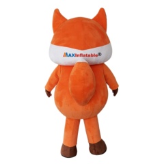 EVA inner mold with crystal super softer fabric fox mascot costume