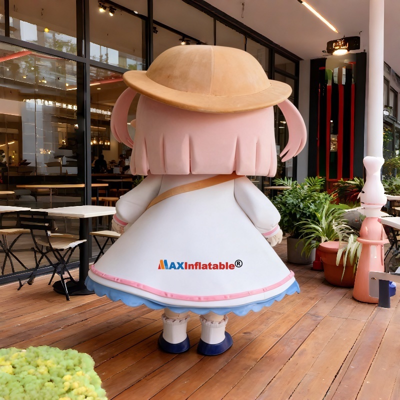 High-End Custom Foam Carving Girl Character Mascot Costume