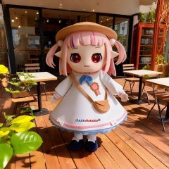 High-End Custom Foam Carving Girl Character Mascot Costume
