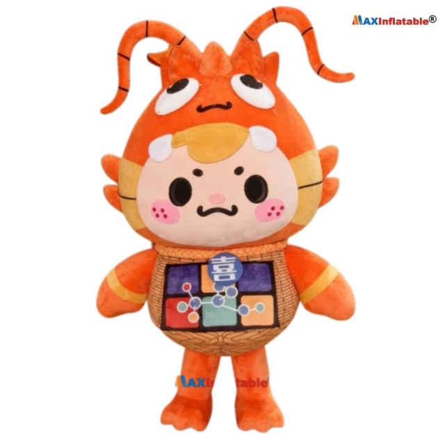 EVA inner mold crystal super softer fabric Lobster mascot costume