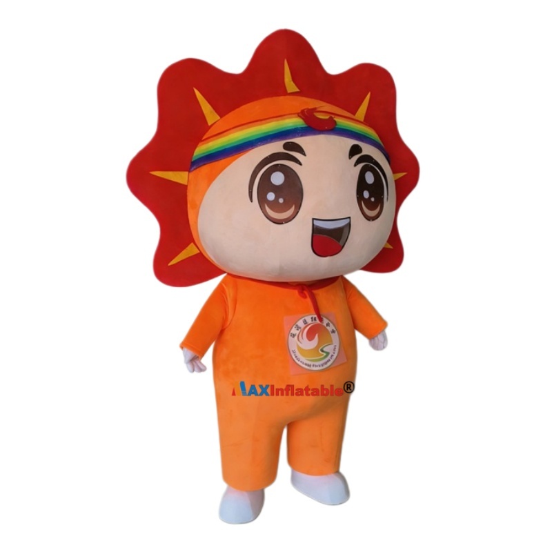 EVA inner mold with crystal super softer fabric Flower mascot costume