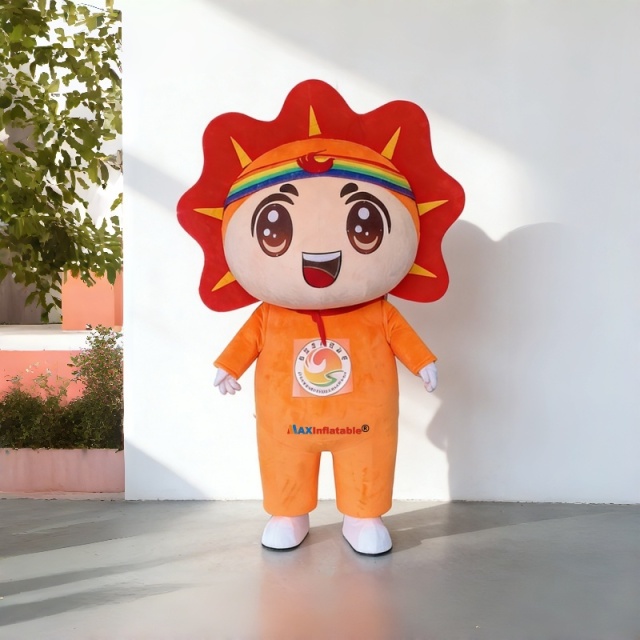 EVA inner mold with crystal super softer fabric Flower mascot costume