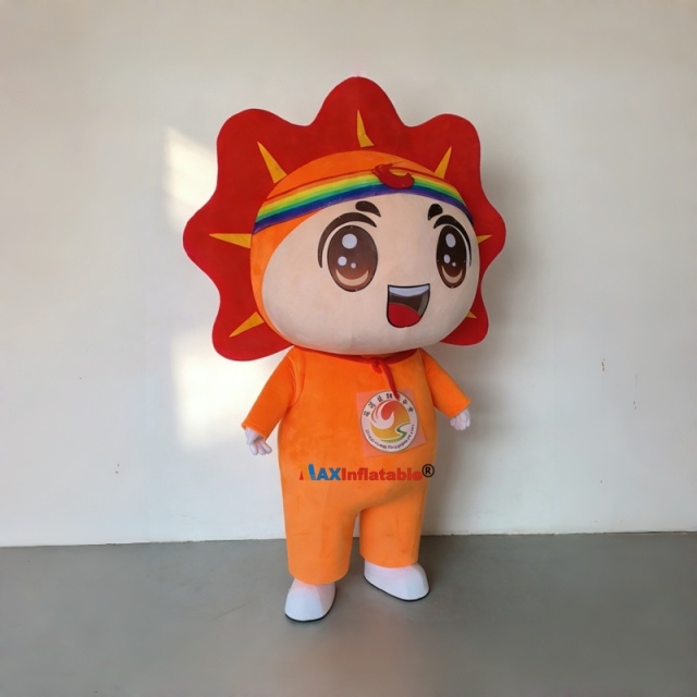 EVA inner mold with crystal super softer fabric Flower mascot costume