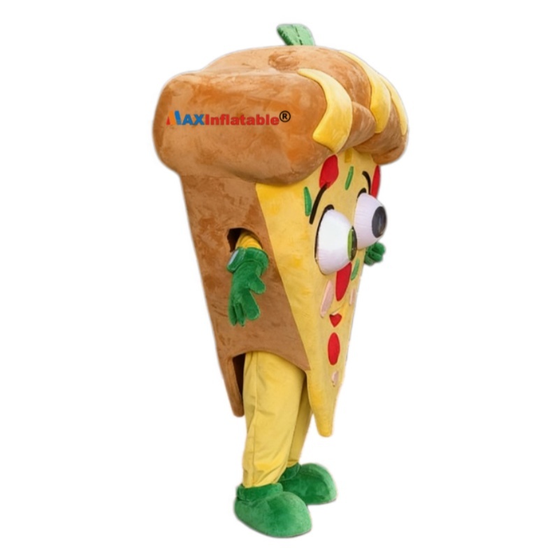 EVA inner mold with crystal super softer fabric Pizza mascot costume