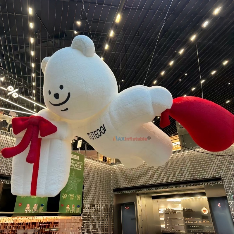 Giant Inflatable Hanging Bear Mascot Display