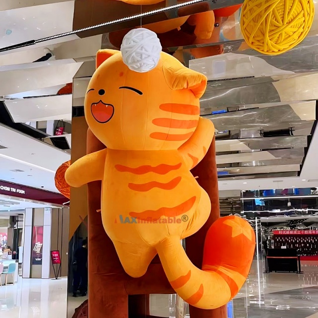 Custom Inflatable Cat Air Model for Outdoor Advertising
